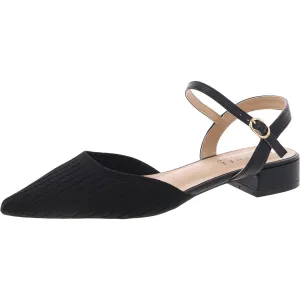 Womens Solid Man Made Ankle Strap