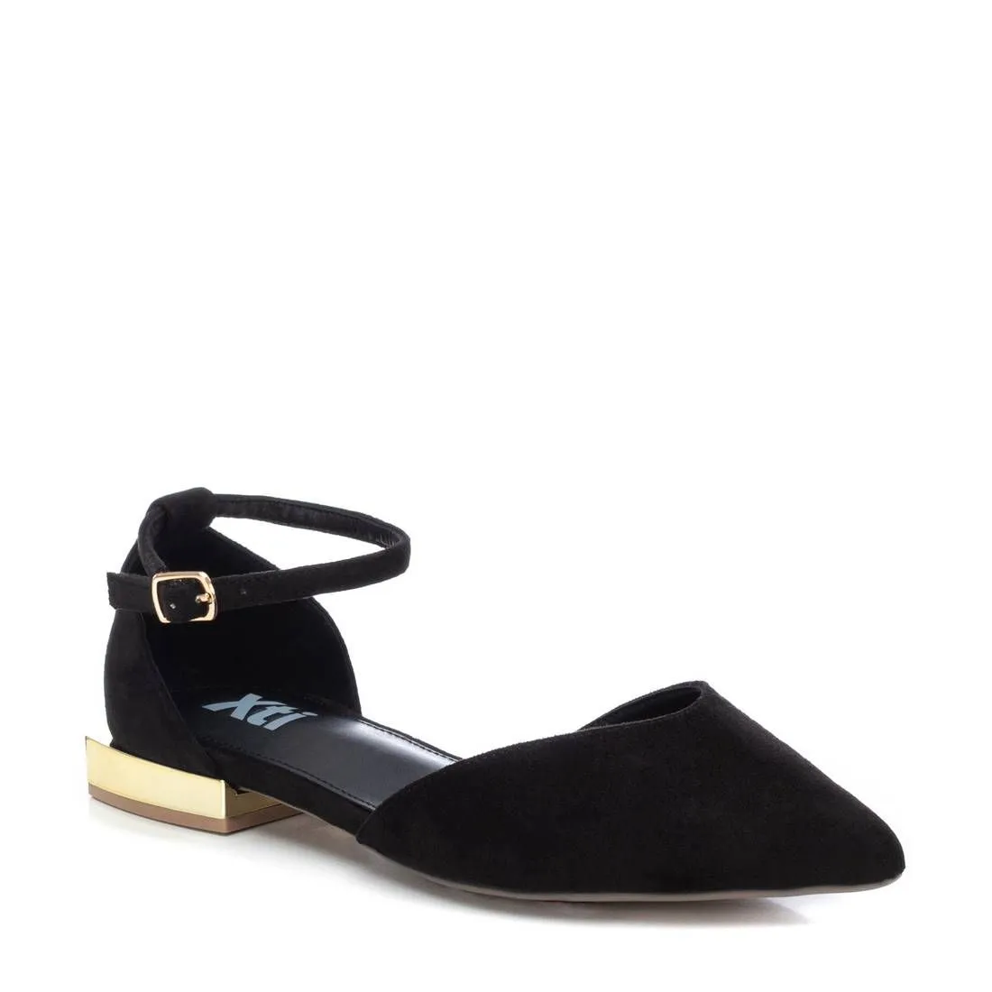 Women's Suede Pointy Toe Ballet Flats By XTI_