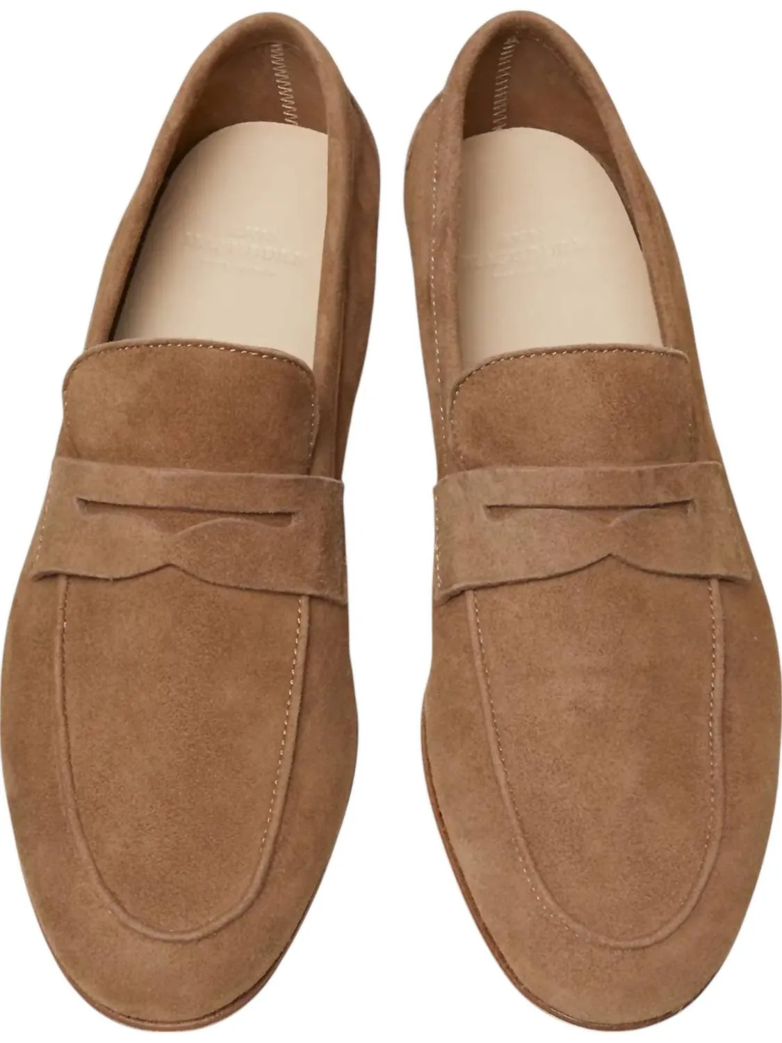 Women's Summer Penny Loafer In Dark Taupe Suede
