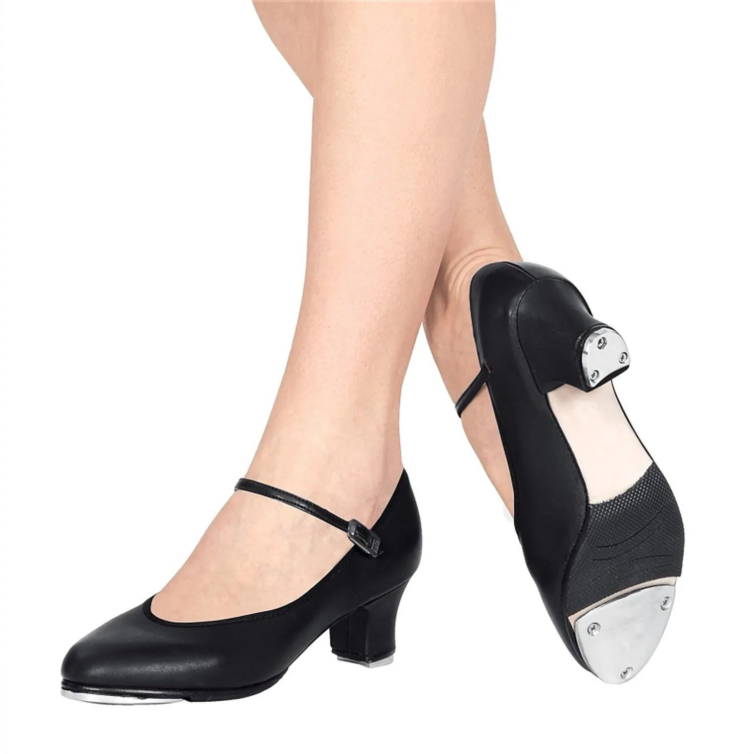 Women's Tap Jr. Footlight Shoes - Medium Width In Black