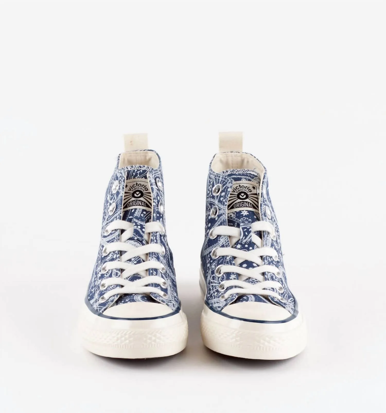 Women's Tribu Brillo Bandana Marino Canvas Sneakers In Blue