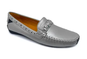 Women's Twisted Galaxy Moccasin In Silver True Glove
