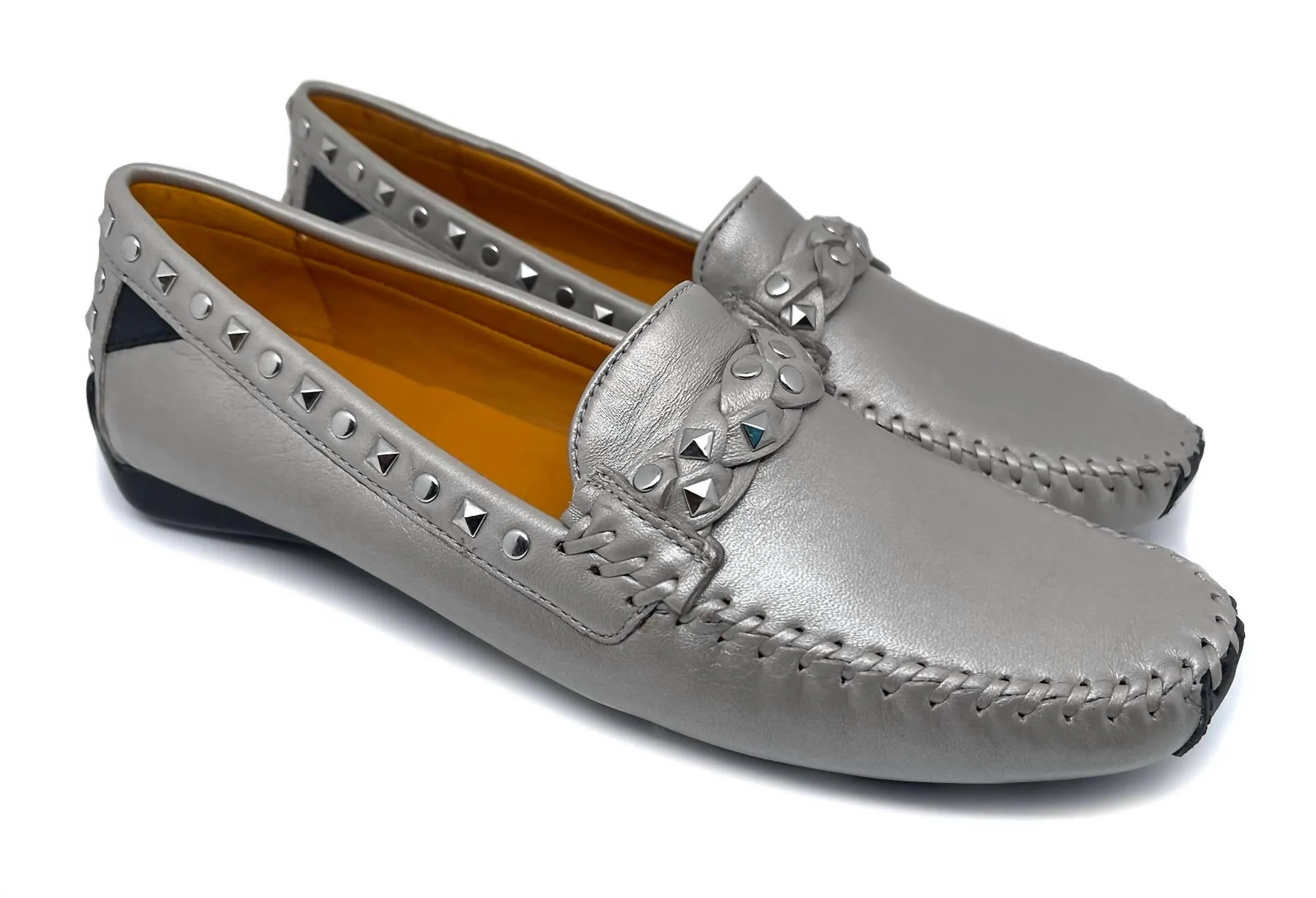 Women's Twisted Galaxy Moccasin In Silver True Glove