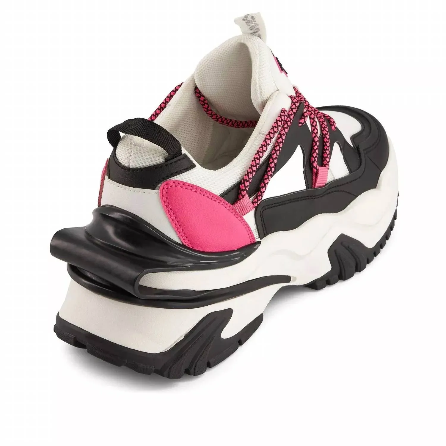 Women's Urban Style Multicolor Sneakers In White And Black