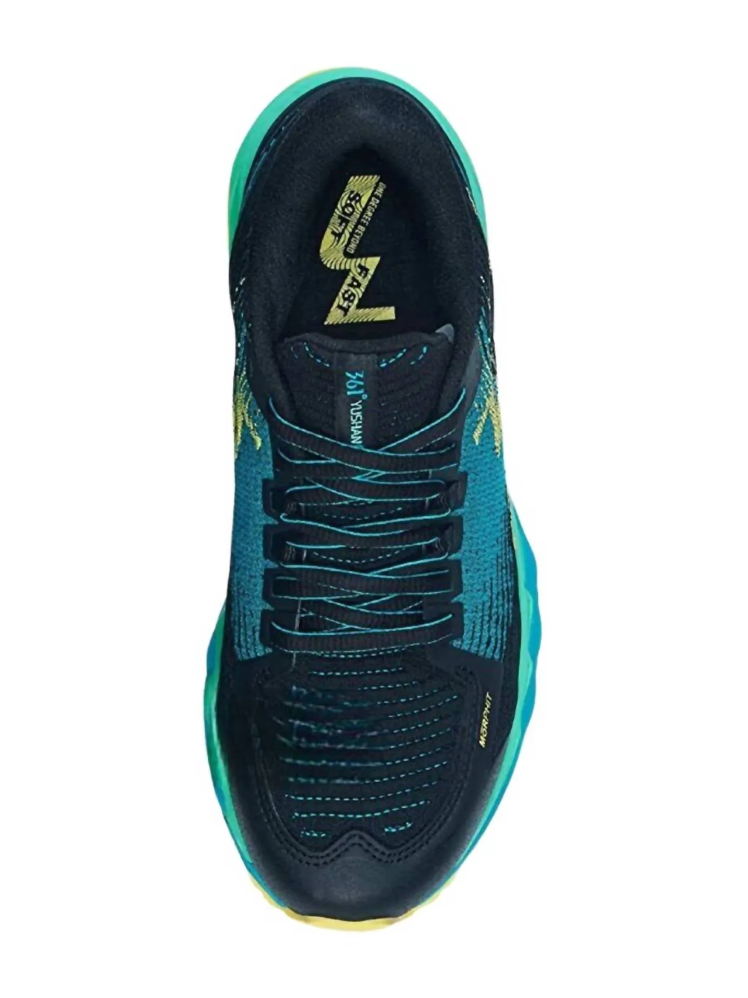 Women's Yushans 2 Trail Running Shoes - Medium Width In Black, Scuba Blue
