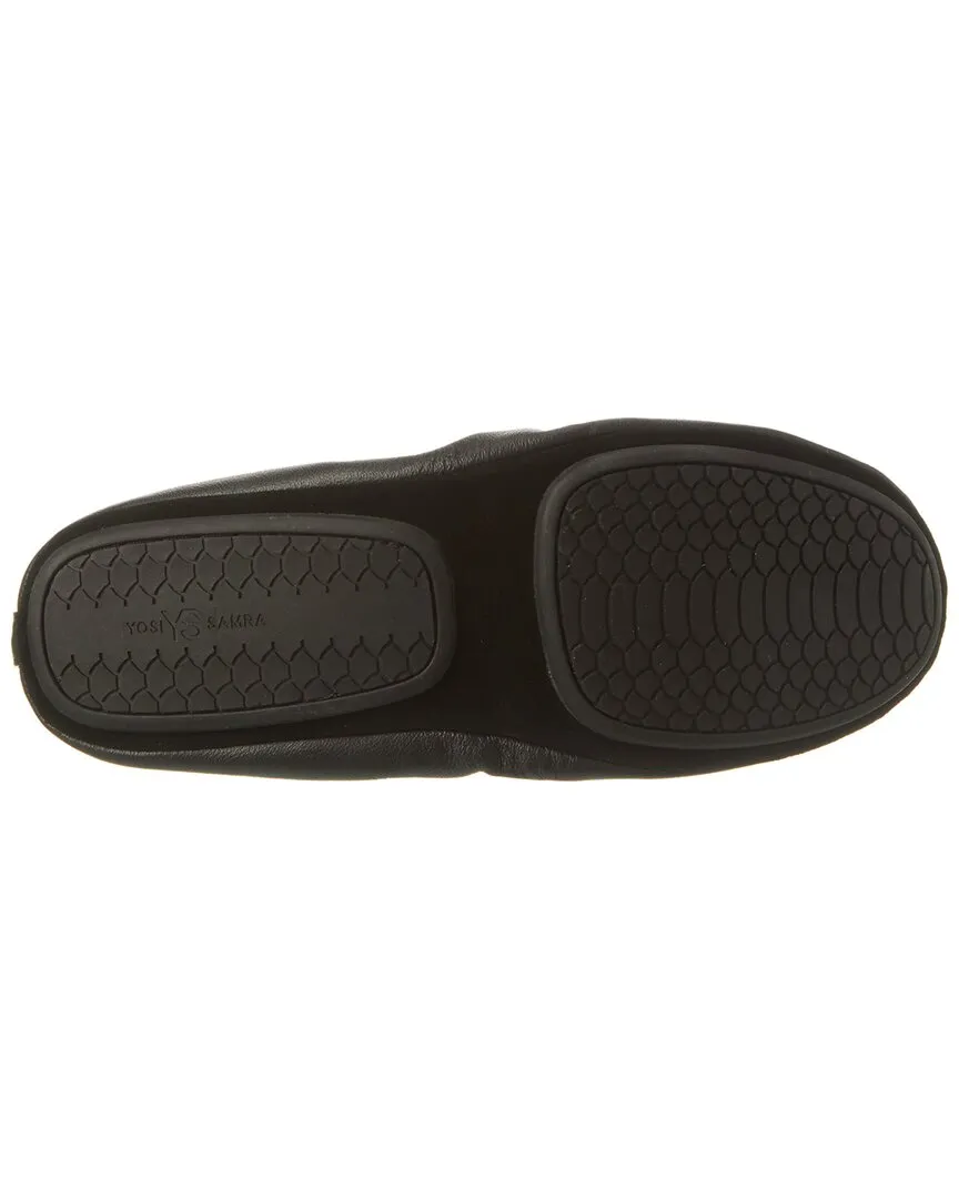 Yosi Samra Sofia Ankle Wrap Leather Flat